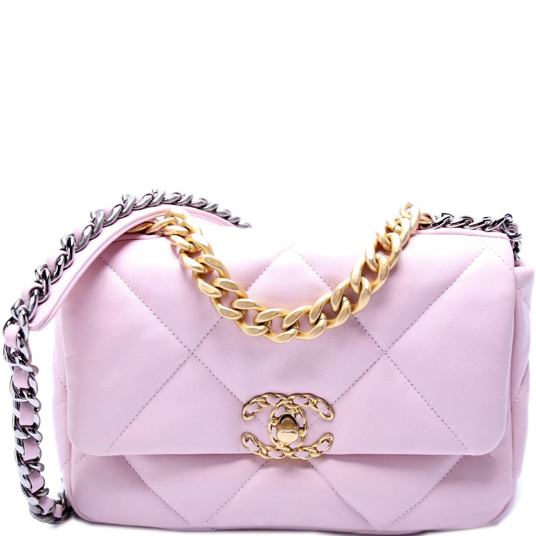 19 Medium Flap Quilted Goatskin 31M