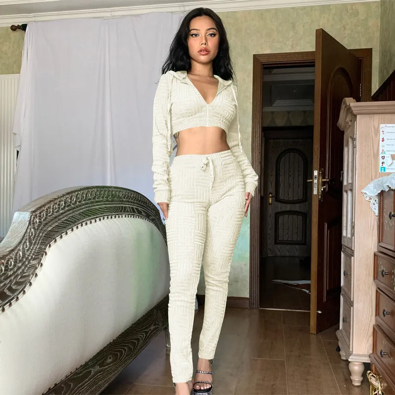 2 Piece Set Female Sweatsuit Sweatpants And Hoodies Two Piece Casual Sets Women Autumn Winter Clothing