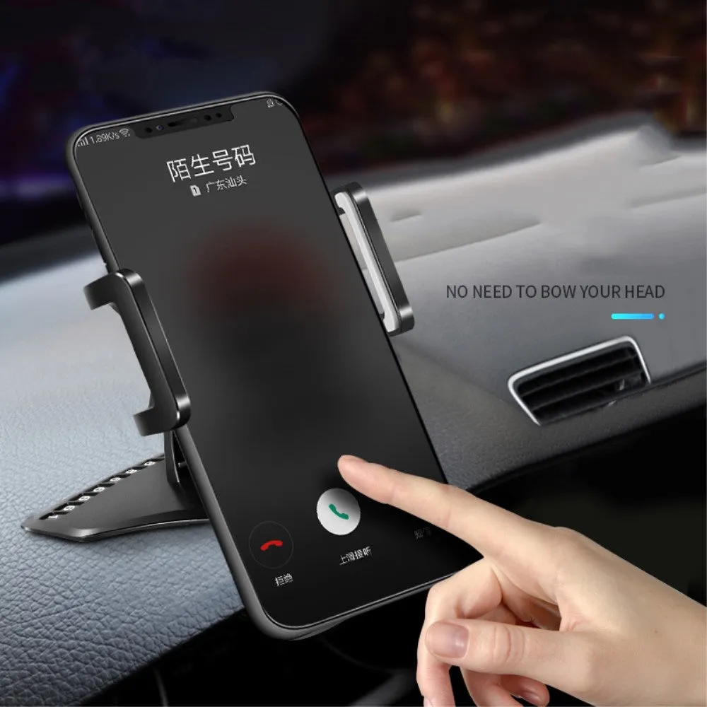 3 in 1 Car GPS Smartphone Holder: Dashboard / Visor Clamp   AC Grid Clip for Explay Polo - Black