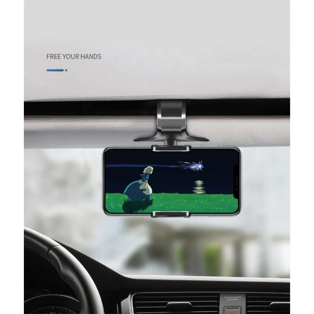 3 in 1 Car GPS Smartphone Holder: Dashboard / Visor Clamp   AC Grid Clip for Explay Polo - Black
