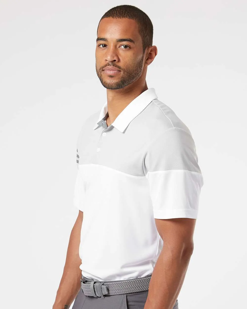 Adidas Heather 3Stripes Block Polo