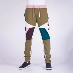 A.Tiziano 'Charlie' Color Blocked French Terry Pant