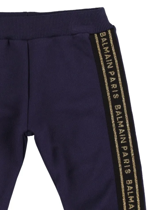 Balmain   Organic cotton sweatpants w/logo 