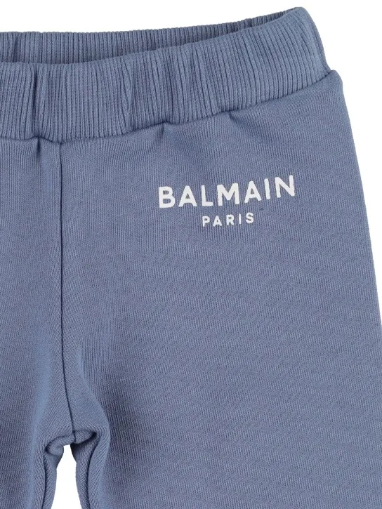 Balmain   Organic cotton sweatpants w/logo 