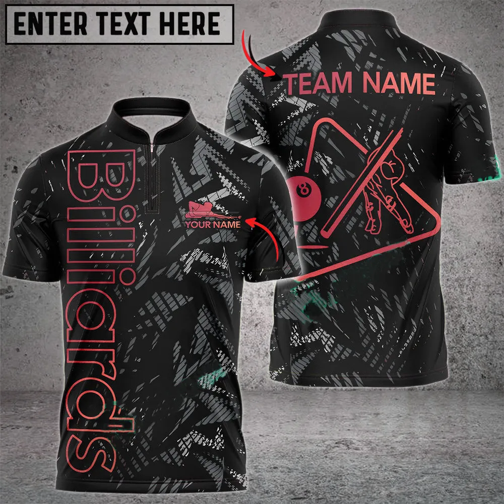 Billiards Ball 8 New Metalic Style Personalized Name, Team Name Bowling Jersey Shirt