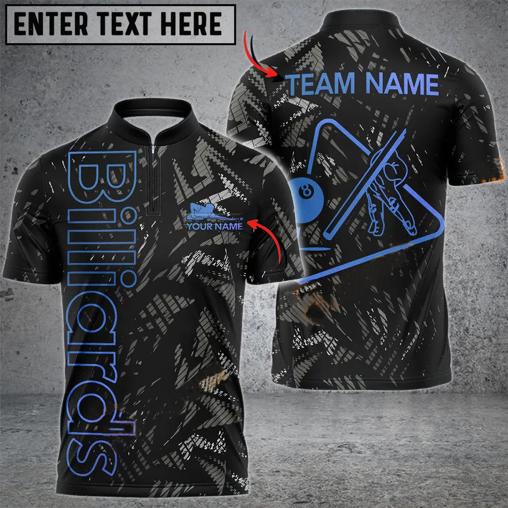 Billiards Ball 8 New Metalic Style Personalized Name, Team Name Bowling Jersey Shirt