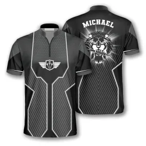 Black Lion Head Custom Darts Jerseys for Men, 3D All Over Print Top Dart Shirt