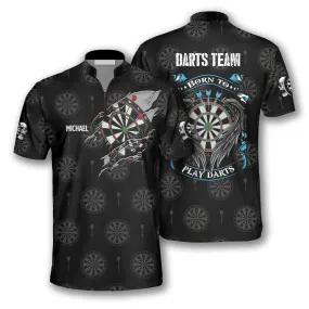 Born to Play Darts Custom Darts Jerseys for Men, Personalized Name Dart 3D Shirt