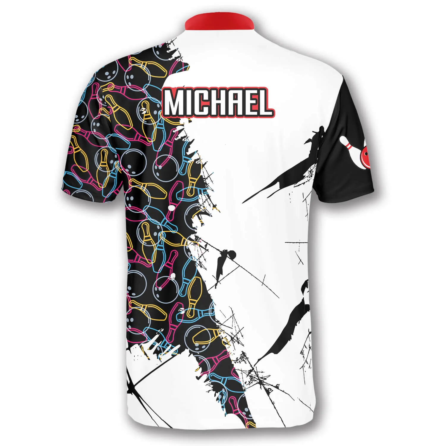 Bowling Force Custom Bowling Jerseys for Men, 3D All Over Print Bowling Shirt, Gift for Him