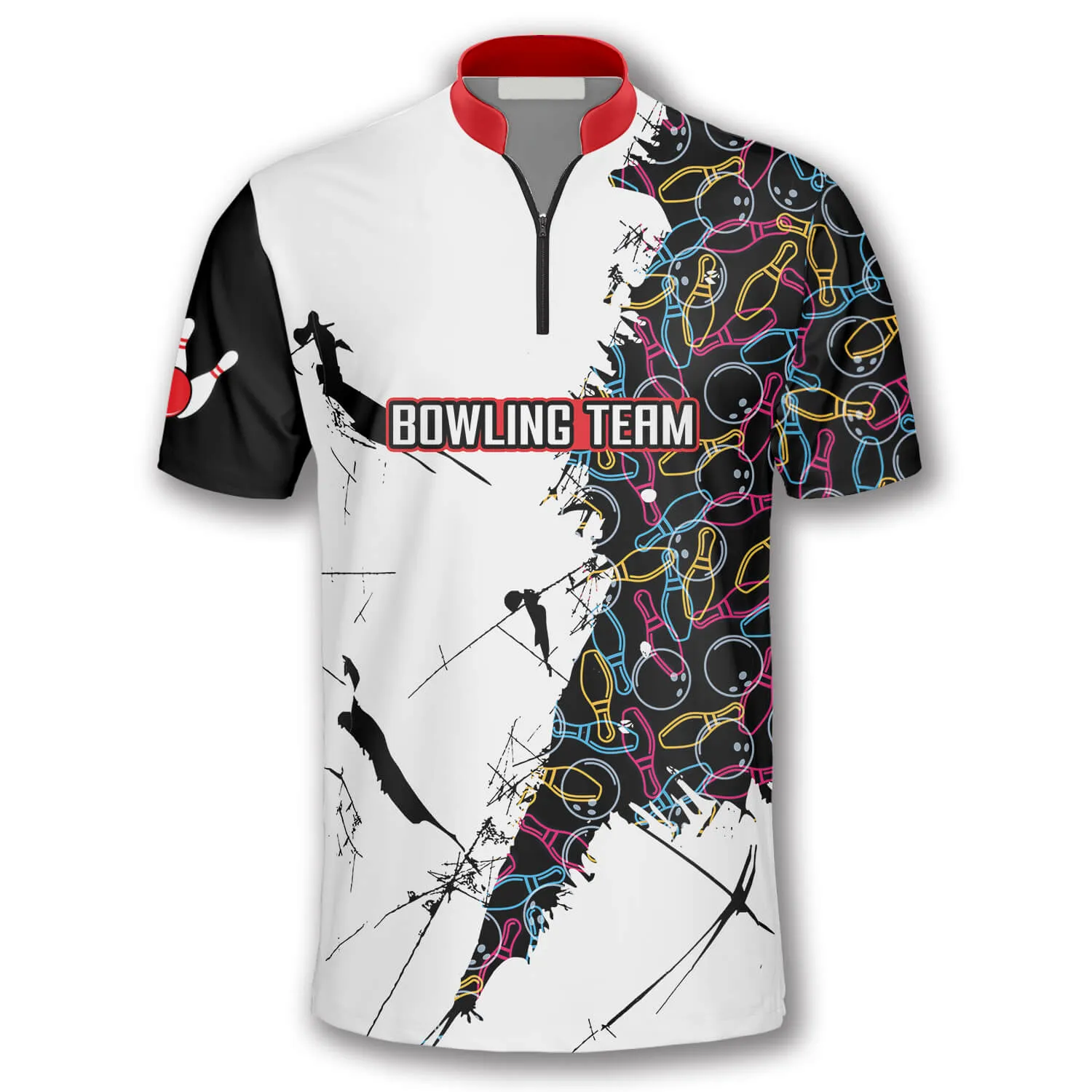 Bowling Force Custom Bowling Jerseys for Men, 3D All Over Print Bowling Shirt, Gift for Him