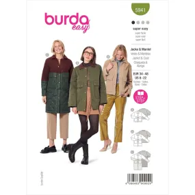 Burda Style Pattern 5941 Misses' Jacket and Coat B5941