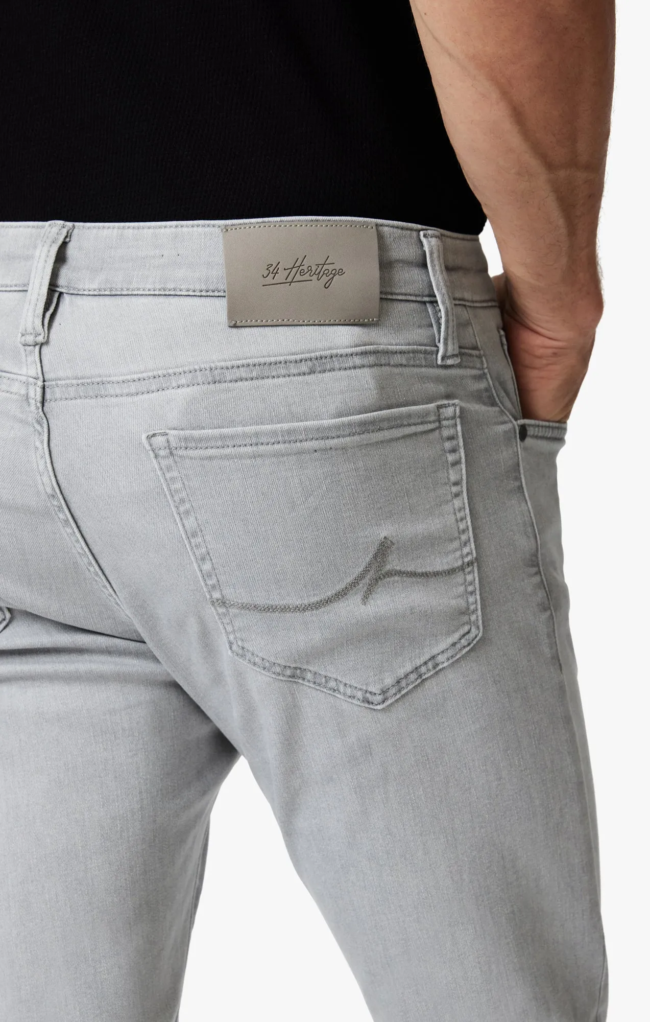 Calm Skinny Leg Jeans In Light Grey Refined