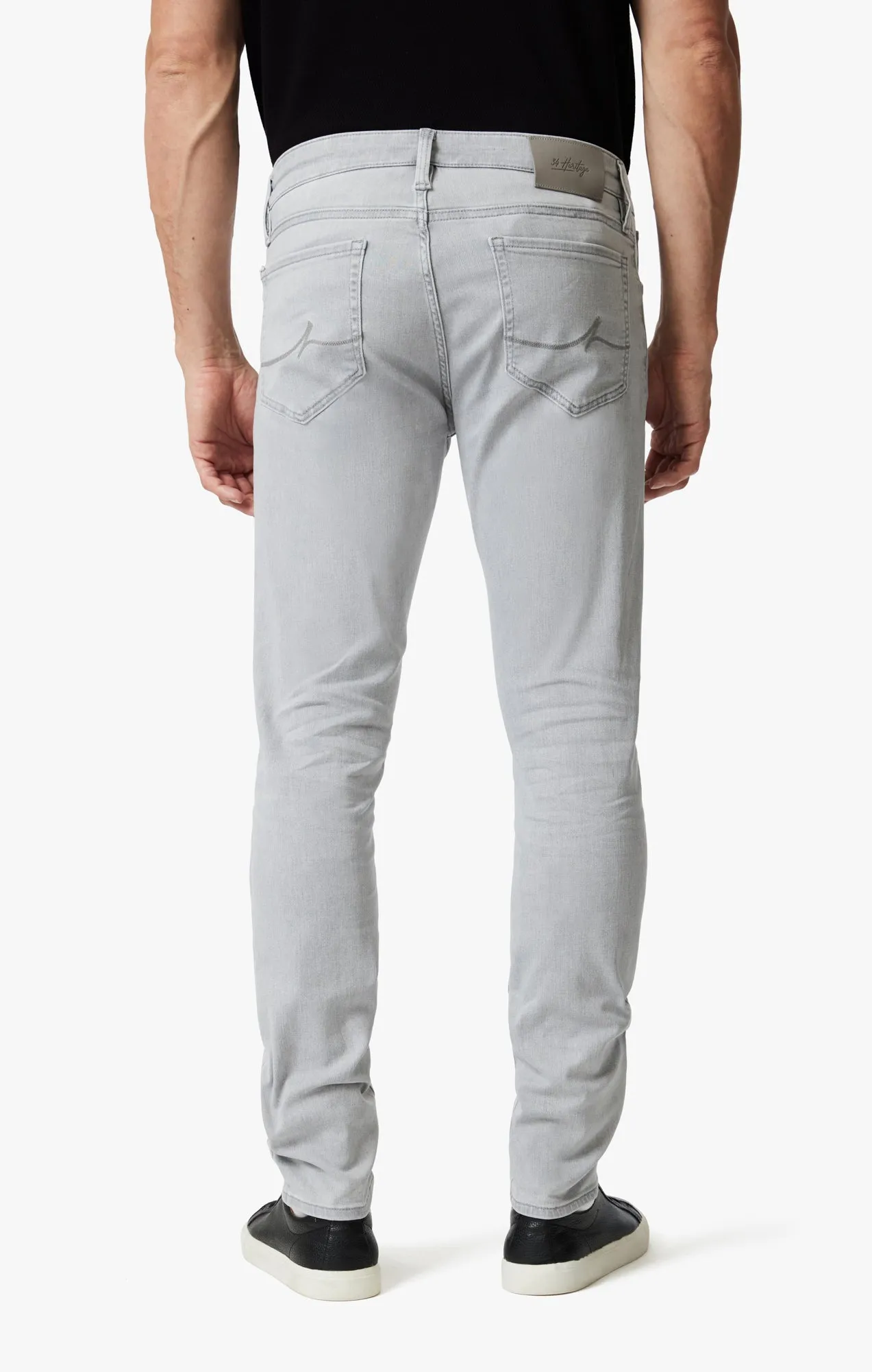 Calm Skinny Leg Jeans In Light Grey Refined
