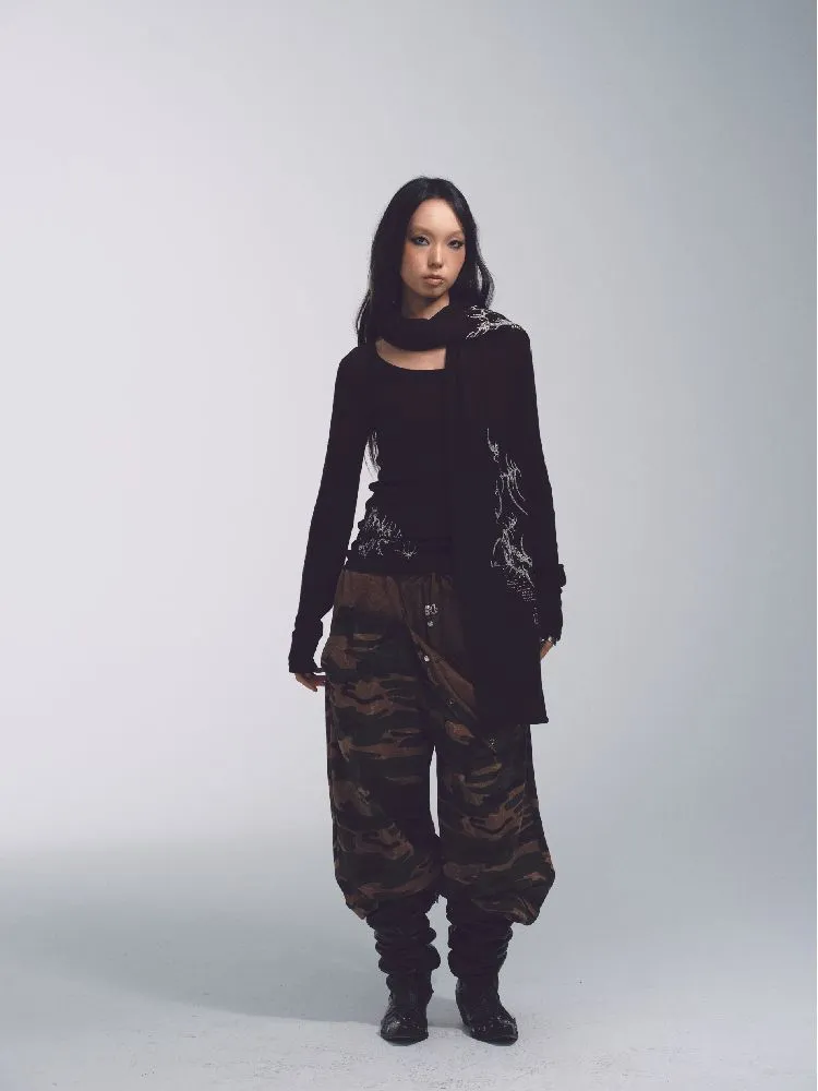 Camouflage Low Rise Sweatpants【s0000010741】