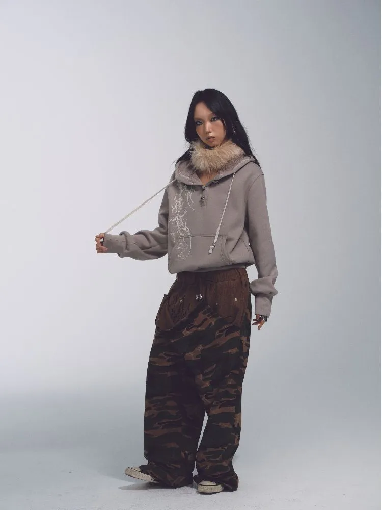 Camouflage Low Rise Sweatpants【s0000010741】