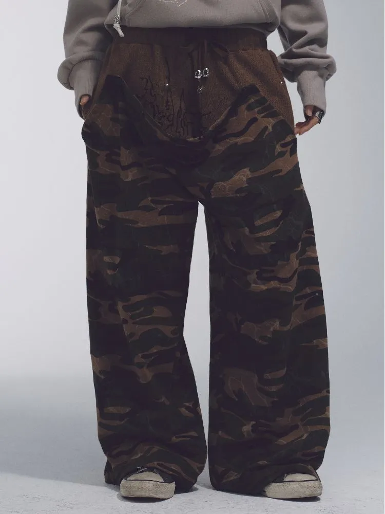Camouflage Low Rise Sweatpants【s0000010741】