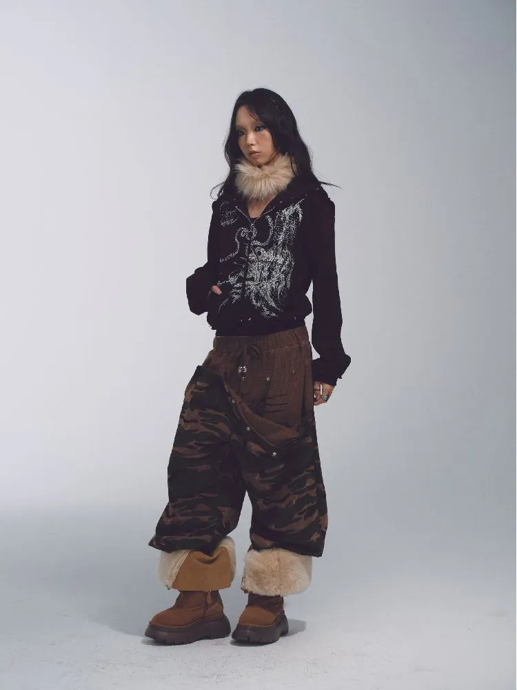 Camouflage Low Rise Sweatpants【s0000010741】