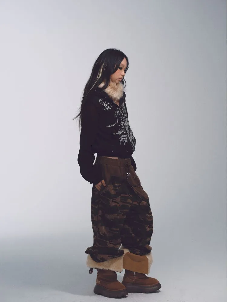 Camouflage Low Rise Sweatpants【s0000010741】