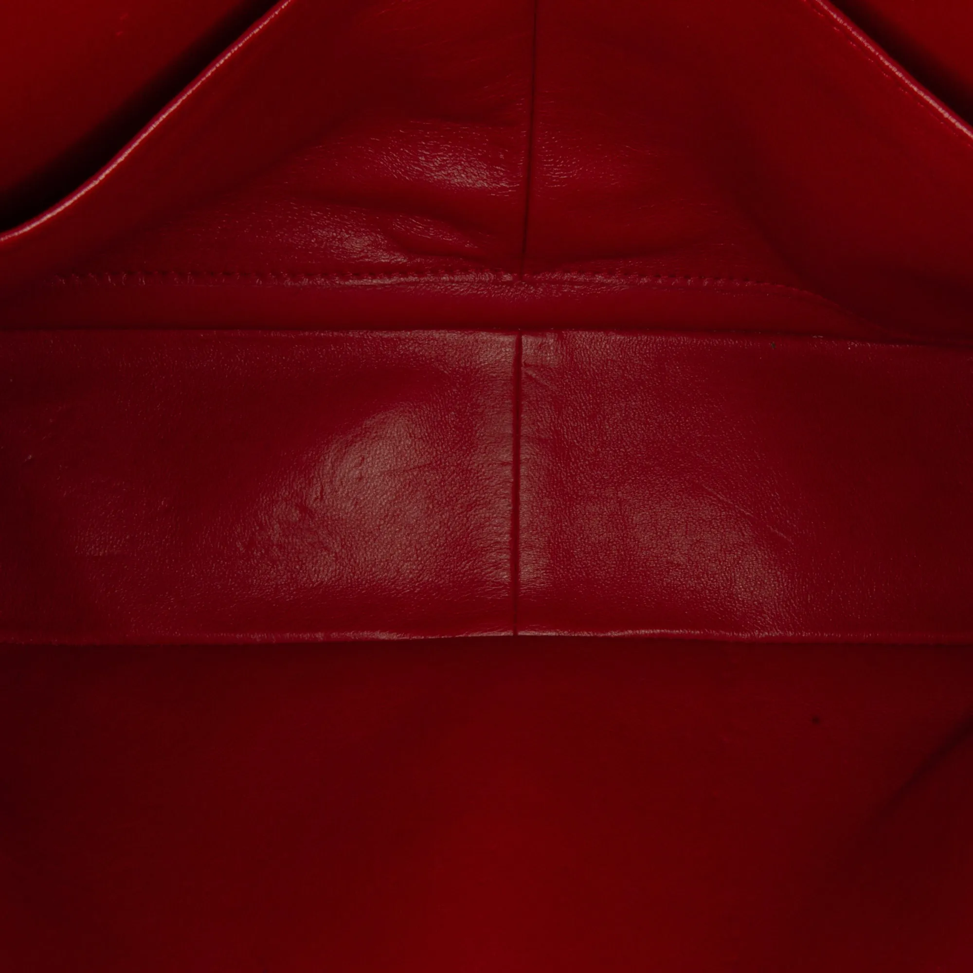 Chanel Classic Double Flap Jumbo Red Lambskin Silver