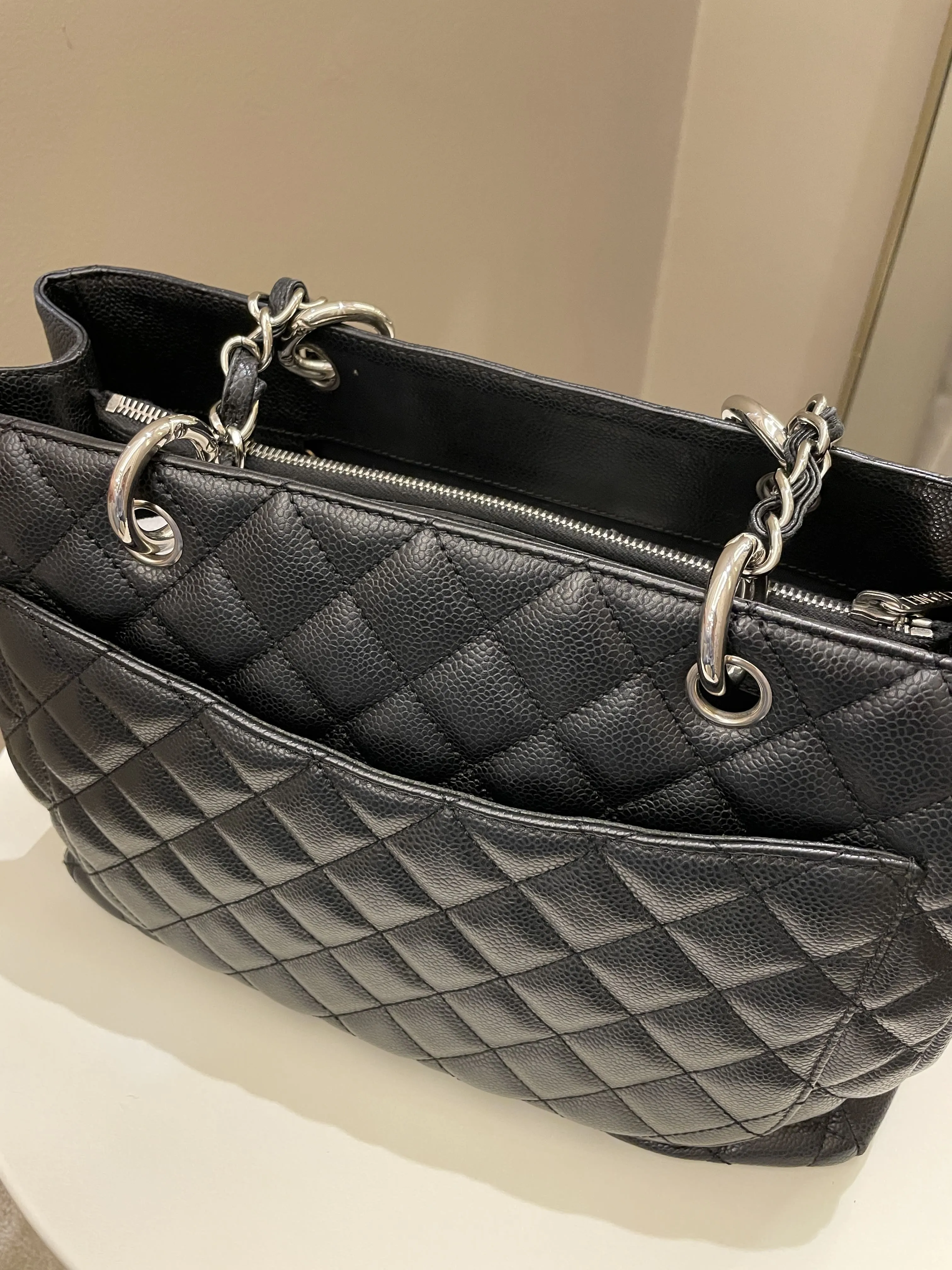 Chanel Classic Quilted GST Black Caviar