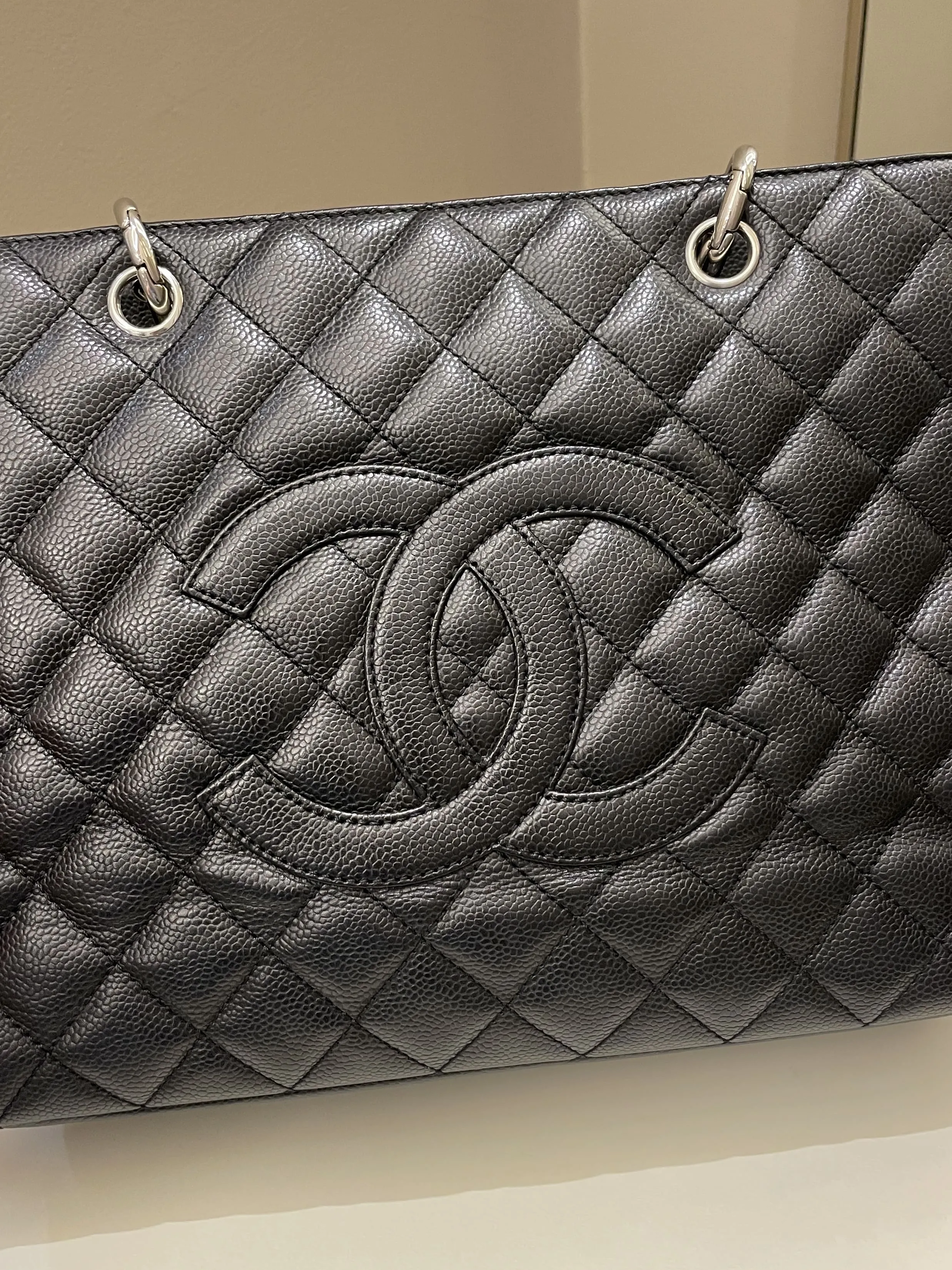 Chanel Classic Quilted GST Black Caviar