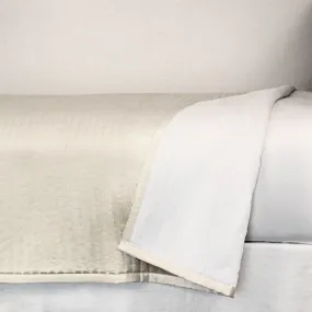 Charmeuse Channel Ivory Bedding by Ann Gish