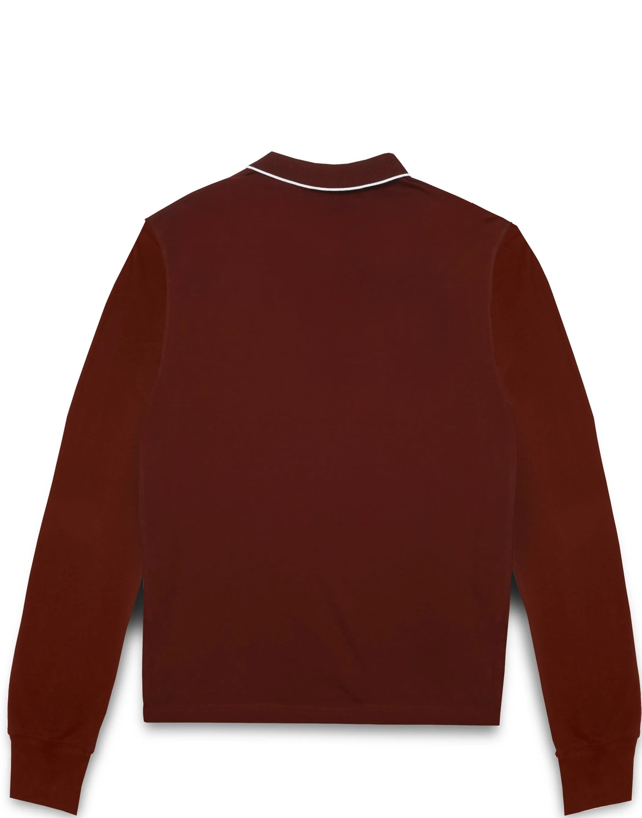 Clear patch logo L/S polo red