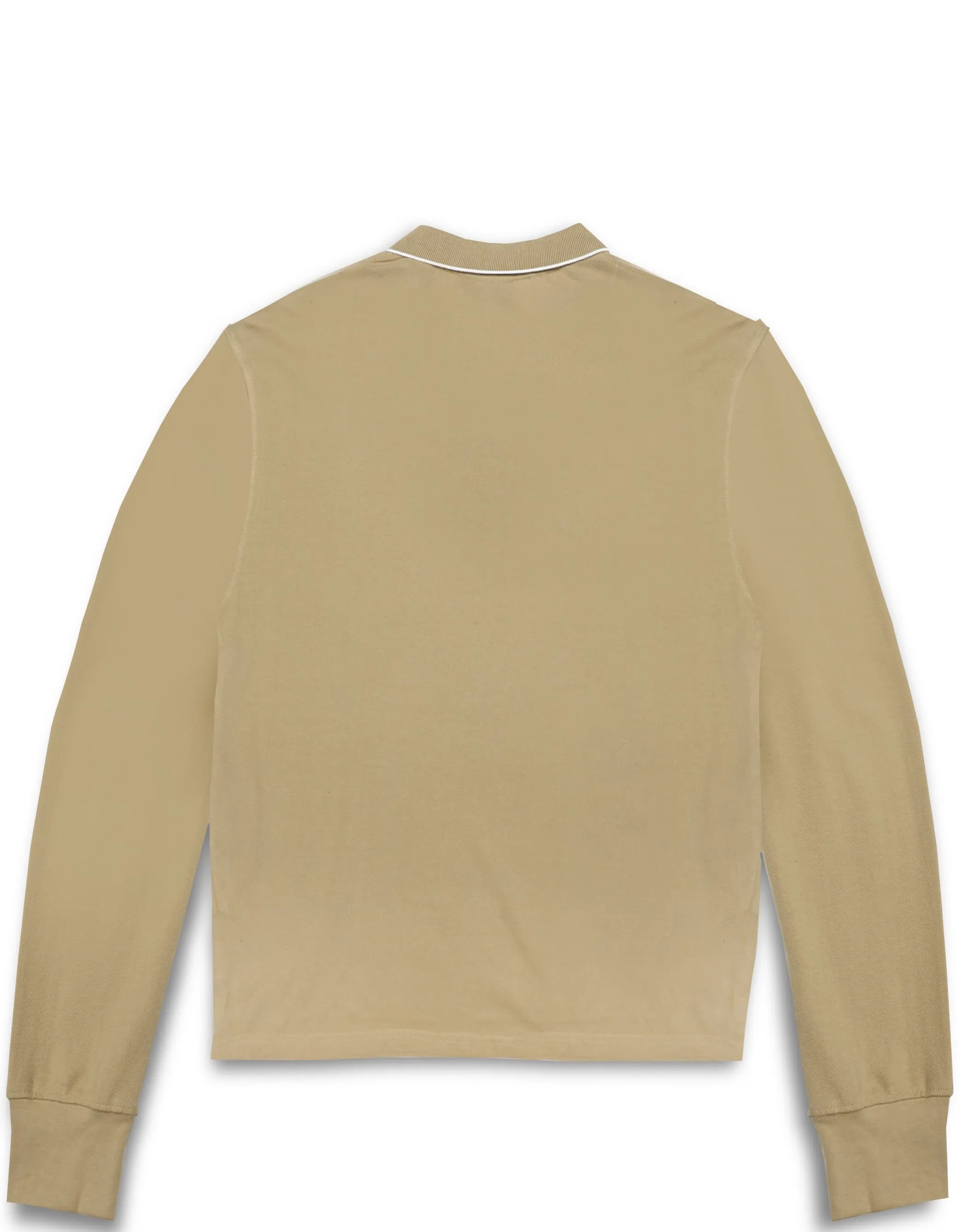 Clear patch logo L/S polo sand