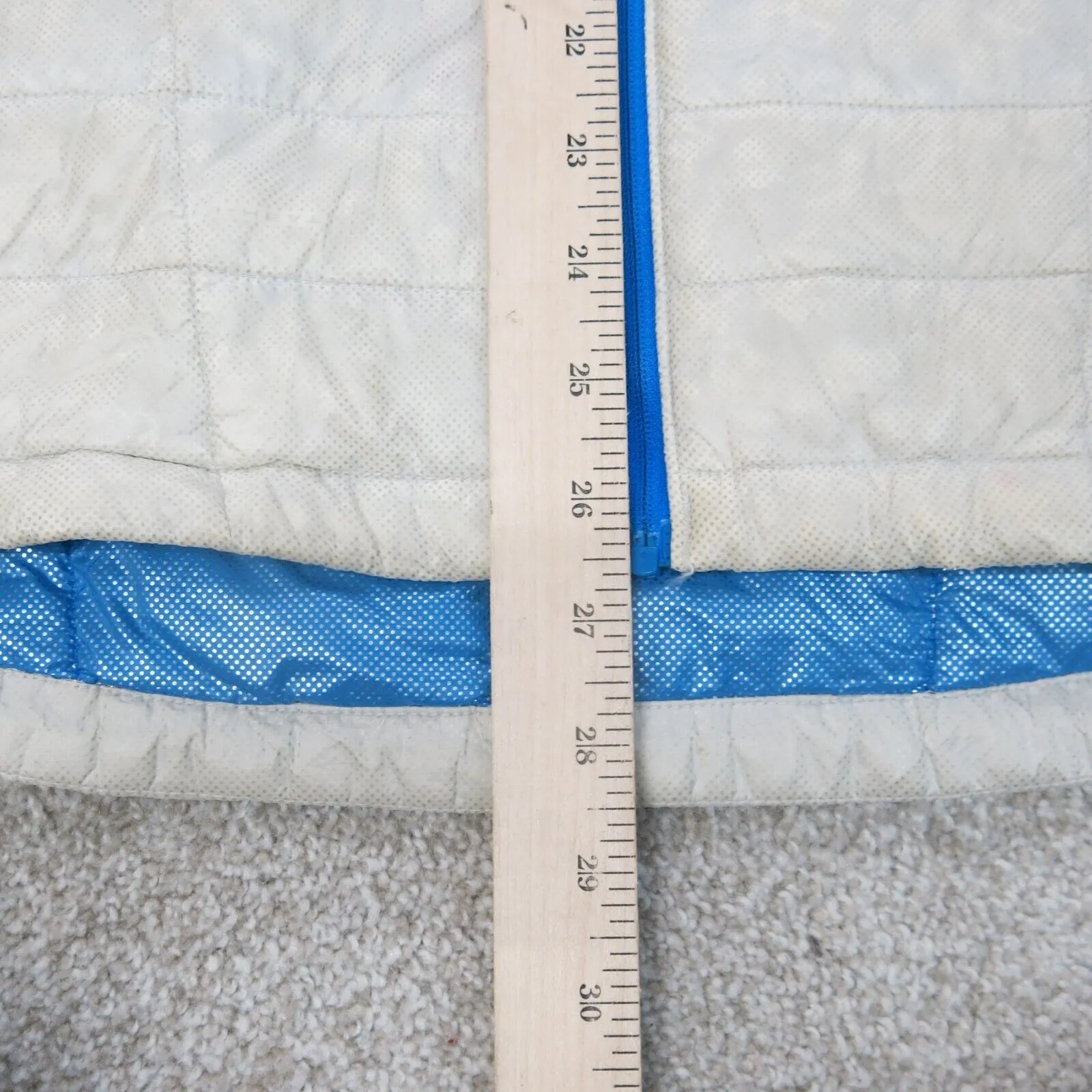 Columbia Jackets Womens M White Omni Heat Outdoors Quilted Puffer Hooded Coat