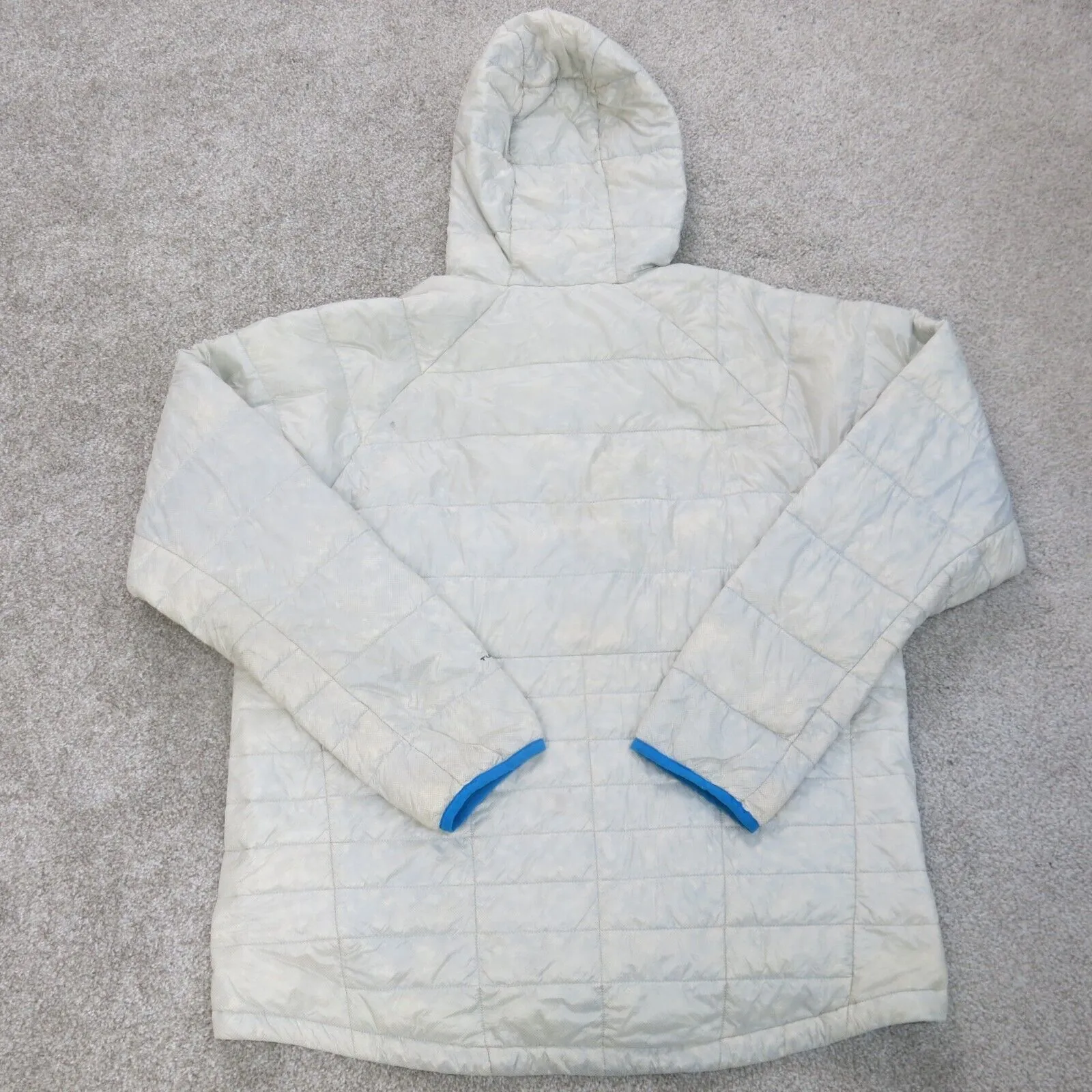 Columbia Jackets Womens M White Omni Heat Outdoors Quilted Puffer Hooded Coat
