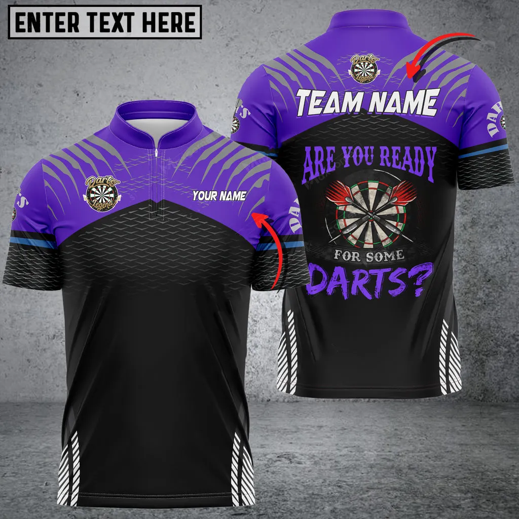 Coolspod Darts Sport Personalized Name Team Multilcolor Dart Jersey, Are You Ready for Some Darts Shirt