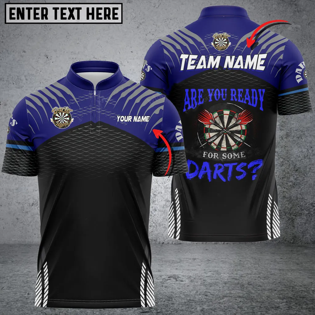 Coolspod Darts Sport Personalized Name Team Multilcolor Dart Jersey, Are You Ready for Some Darts Shirt