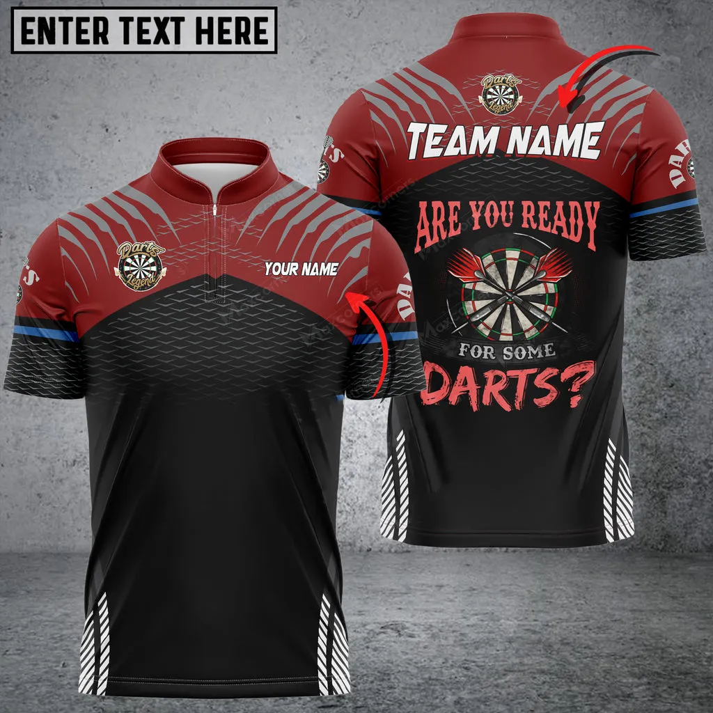 Coolspod Darts Sport Personalized Name Team Multilcolor Dart Jersey, Are You Ready for Some Darts Shirt