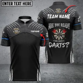 Coolspod Darts Sport Personalized Name Team Multilcolor Dart Jersey, Are You Ready for Some Darts Shirt