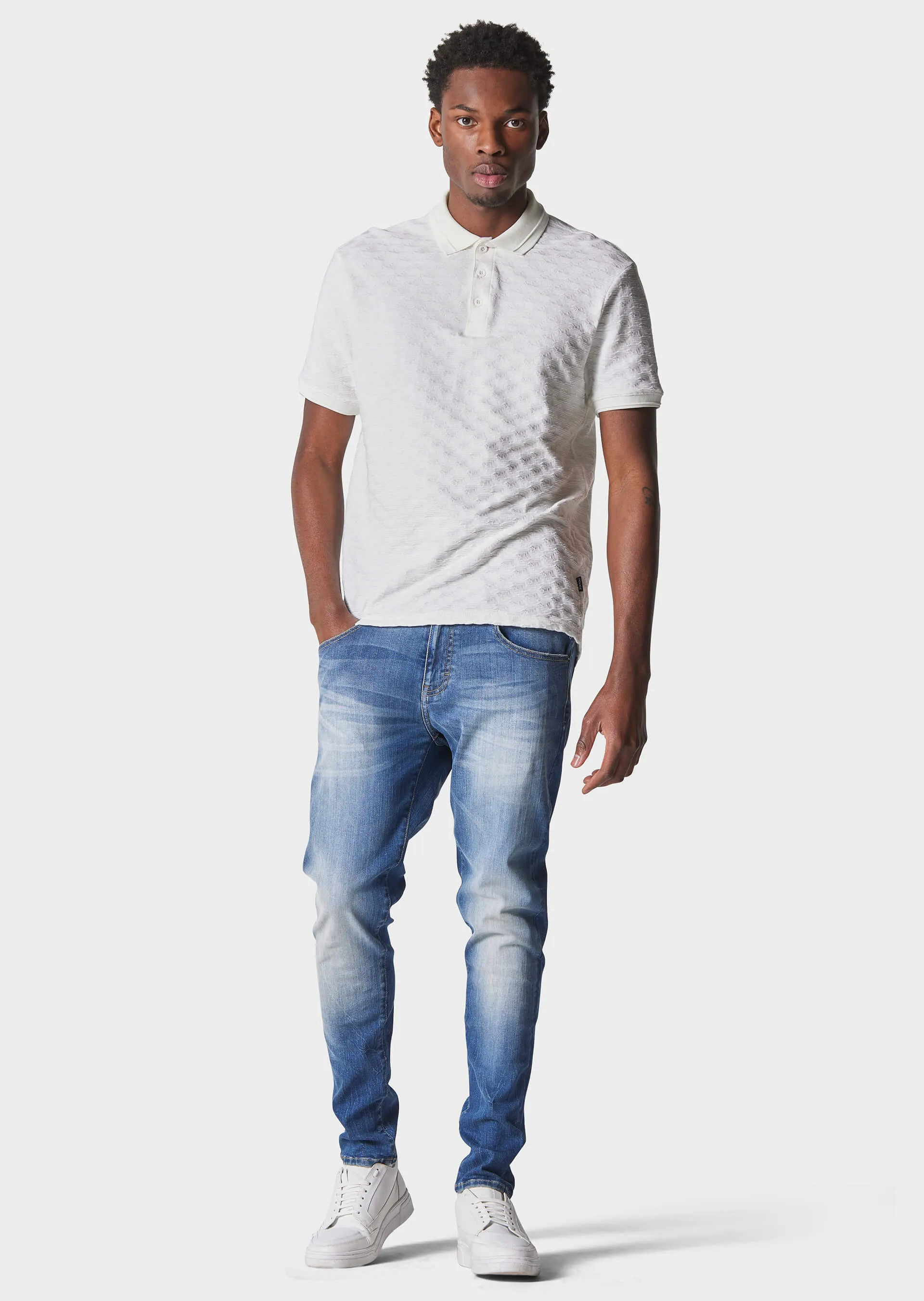 Curlin Bone White Polo