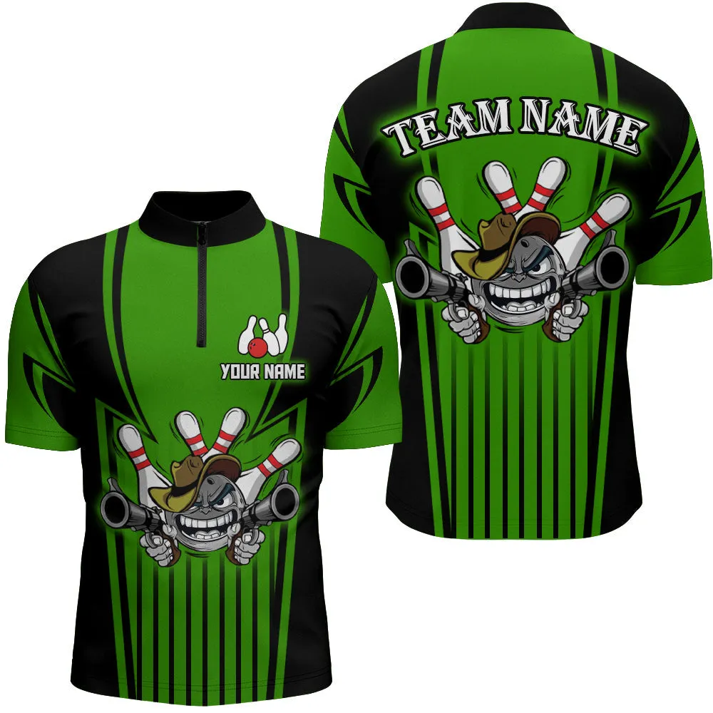 Custom Bowling Gunner Shirt for Men Bowling Jersey Multi Color Bowling Team League