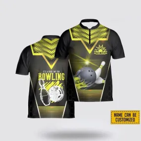 Custom Name It’s A Good Day For Bowling Pattern Bowling Jersey Shirt – Gift For Bowling Enthusiasts