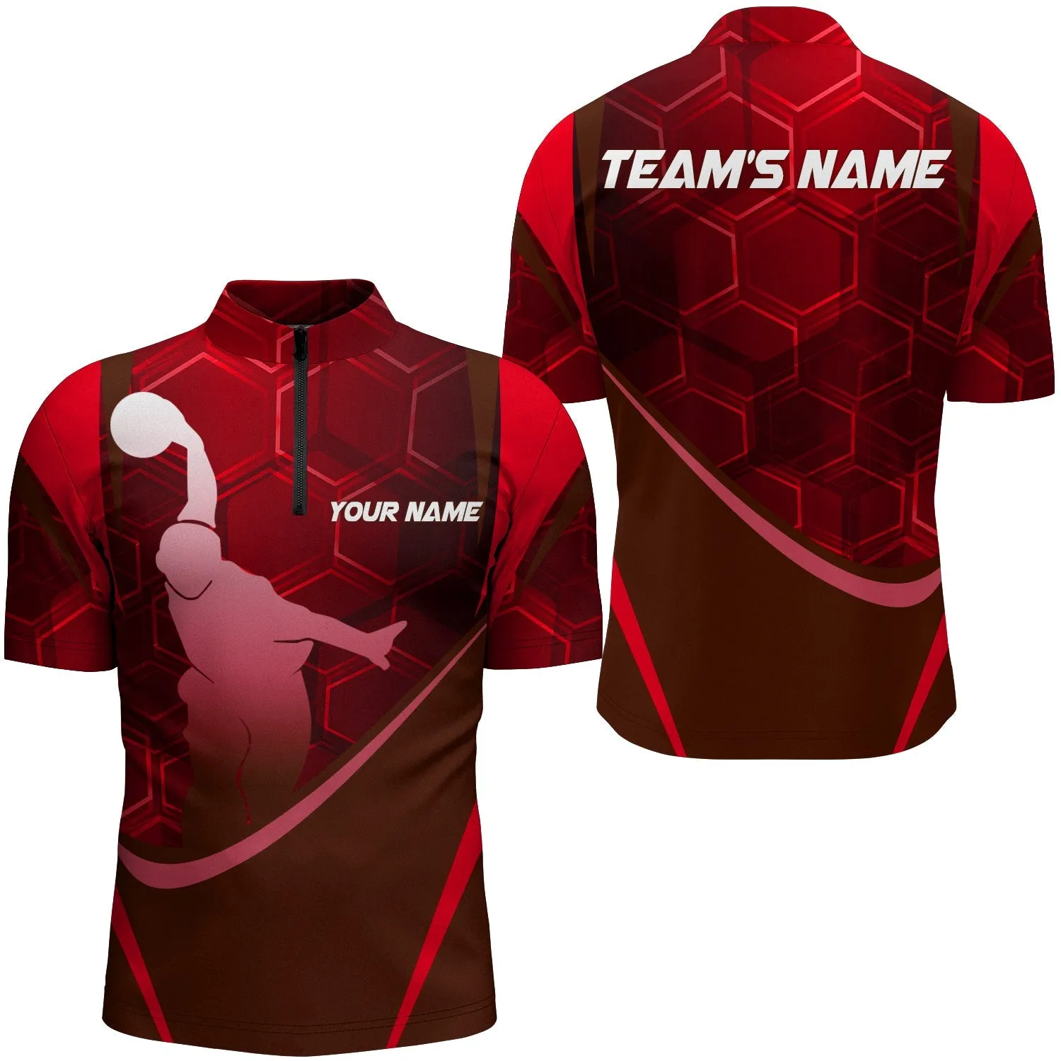 Custom Name Team Hive Multicolor Bowling Jersey Shirt, Perfect Gift for Bowler