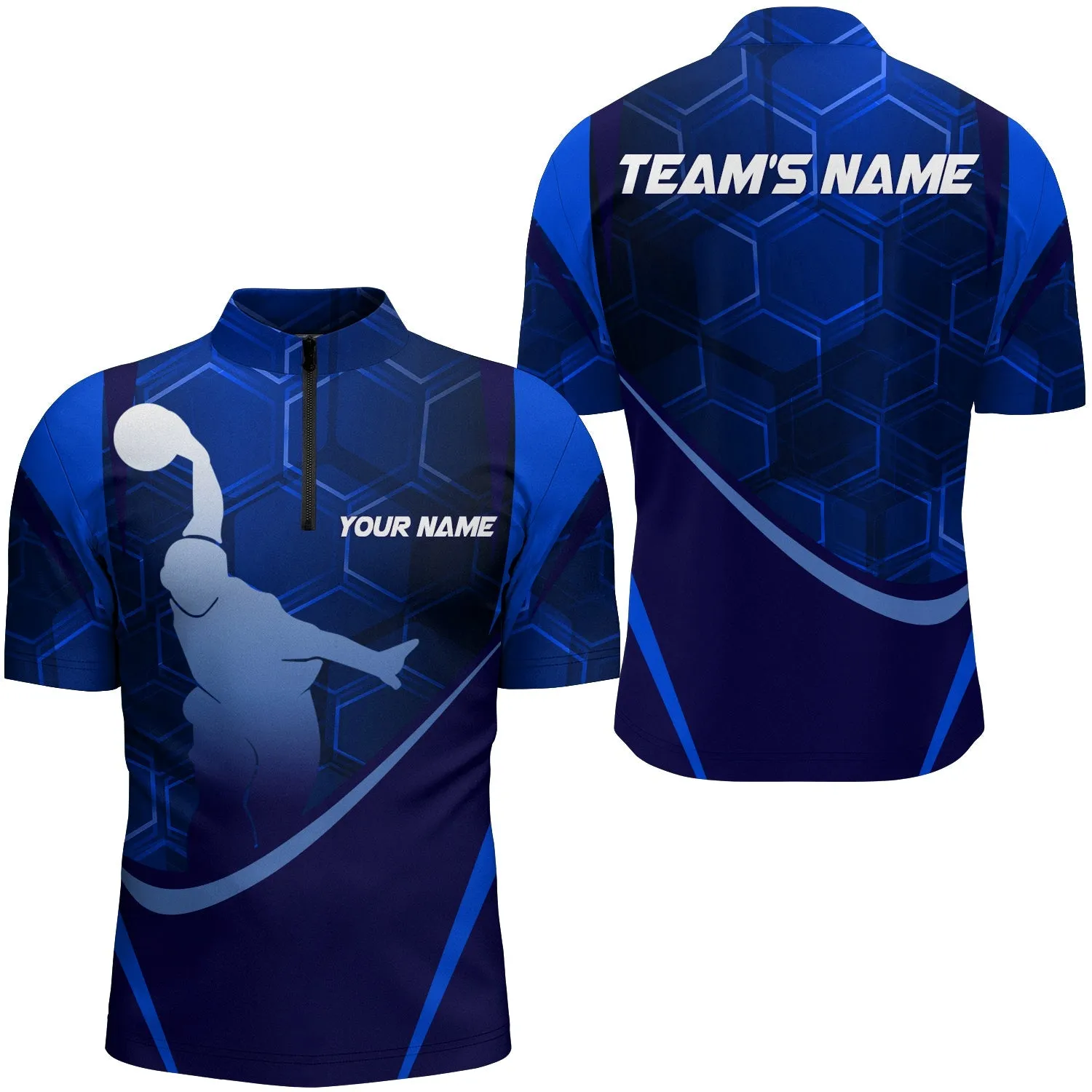 Custom Name Team Hive Multicolor Bowling Jersey Shirt, Perfect Gift for Bowler