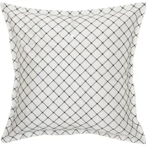 Edinborough black European Pillowcase by Davinci