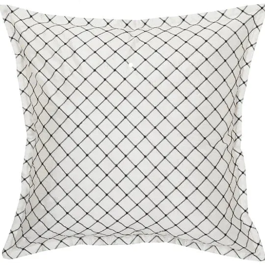 Edinborough black European Pillowcase by Davinci
