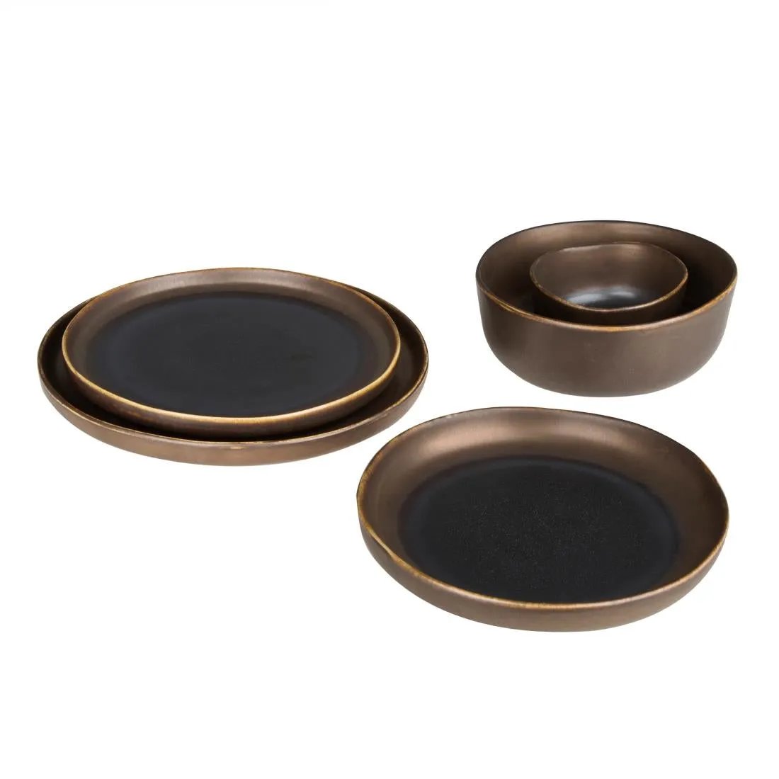 FC286 Olympia Ochre Flat Plates 220mm (Pack of 6)