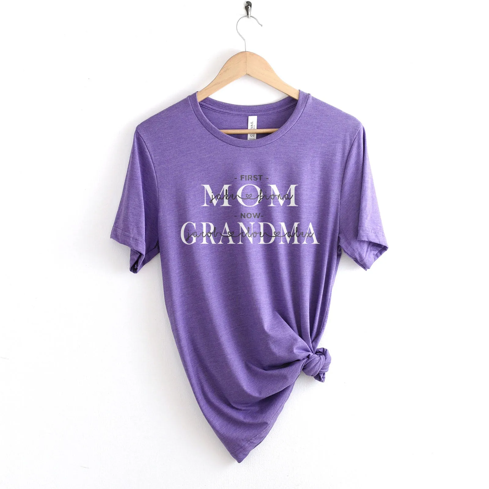 First Mom | Now Grandma Personalized Tee
