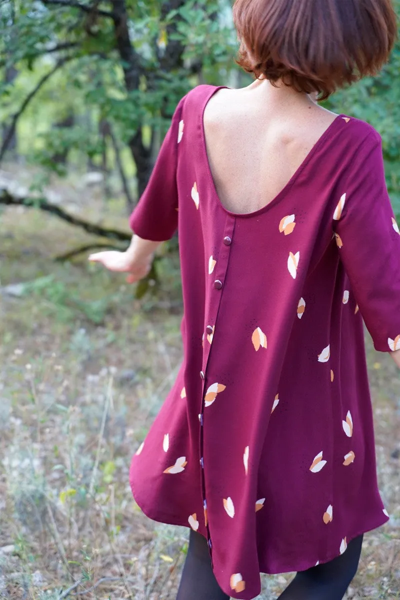 Églantine & Zoé - Fago Mulberry Viscose Twill Fabric