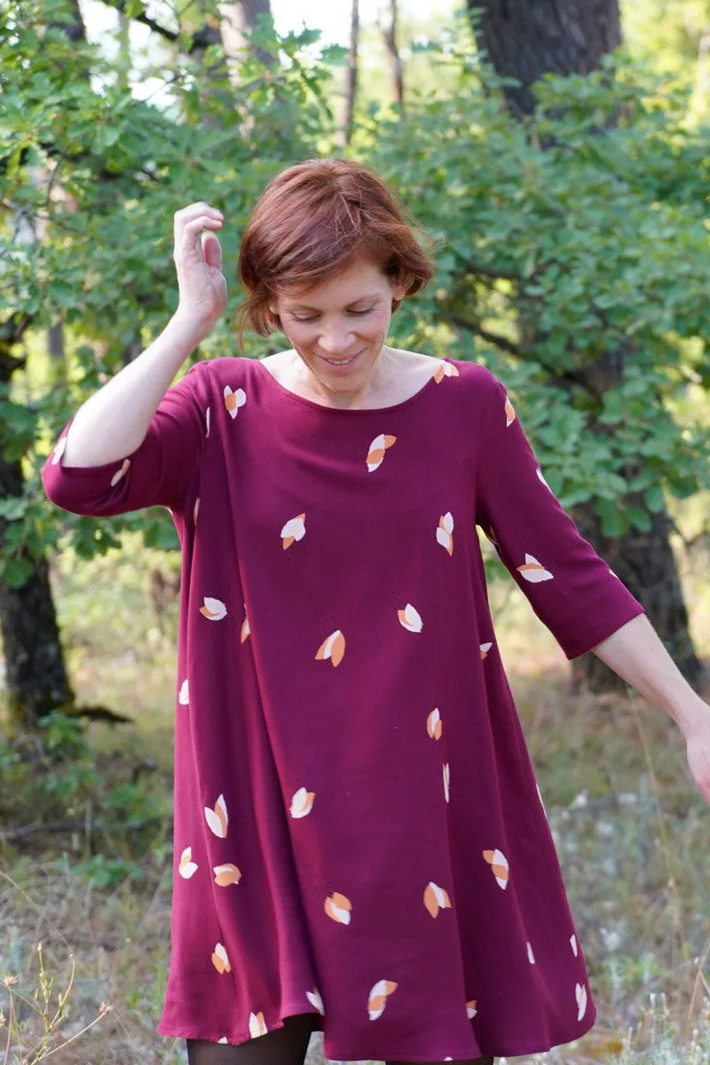 Églantine & Zoé - Fago Mulberry Viscose Twill Fabric