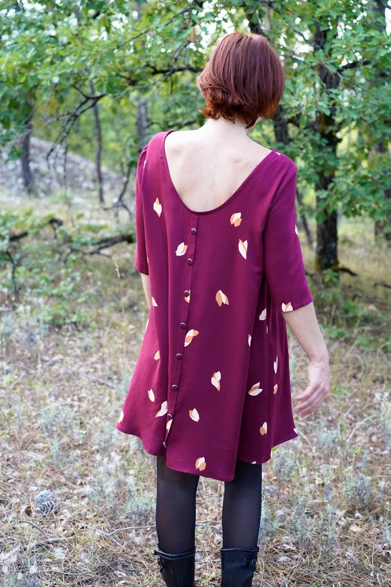 Églantine & Zoé - Fago Mulberry Viscose Twill Fabric