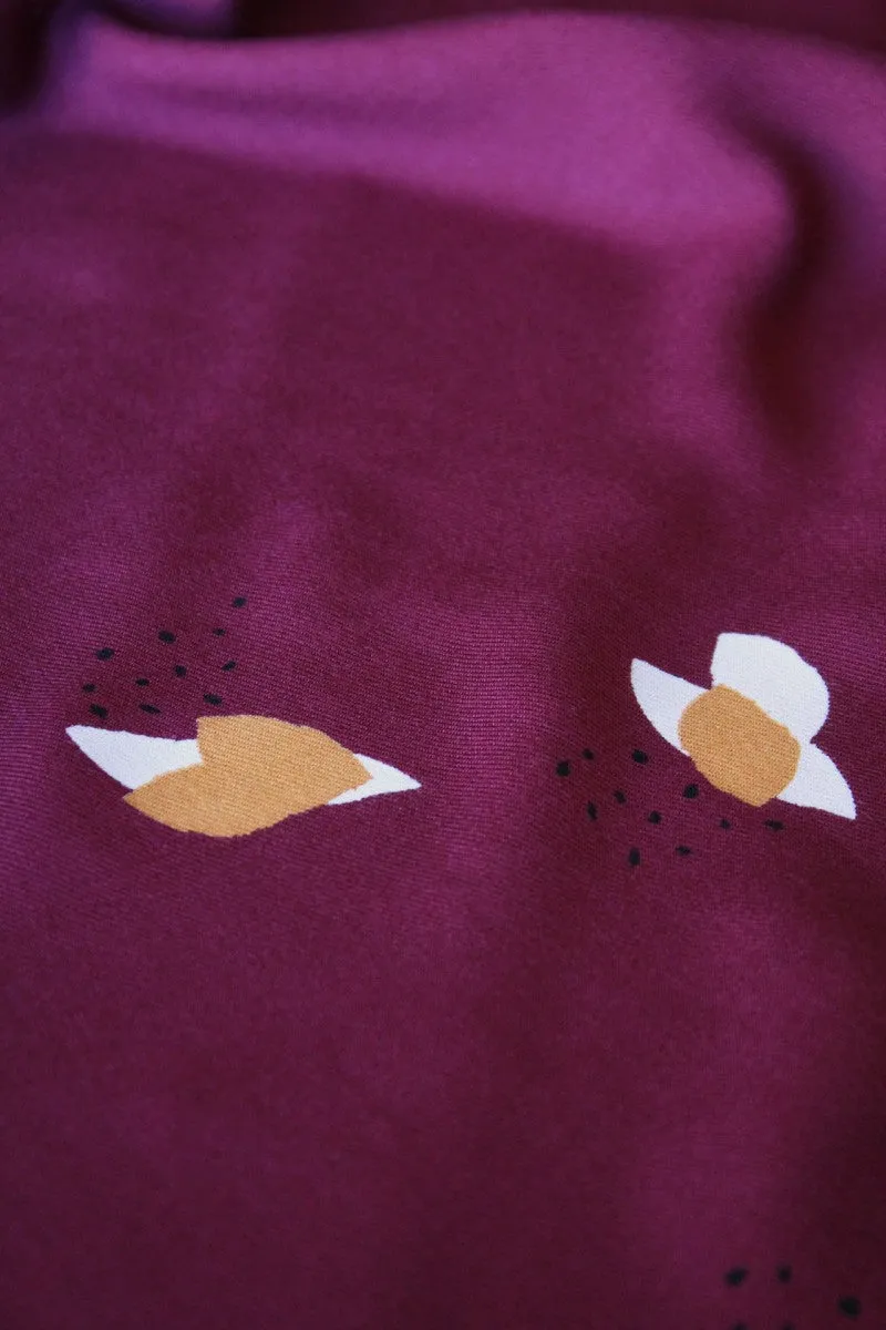 Églantine & Zoé - Fago Mulberry Viscose Twill Fabric