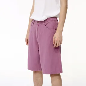High Street Men's Denim Shorts Loose Straight Wide Leg Jeans Solid Color Male Casual Trousers Chic Summer 9C6387