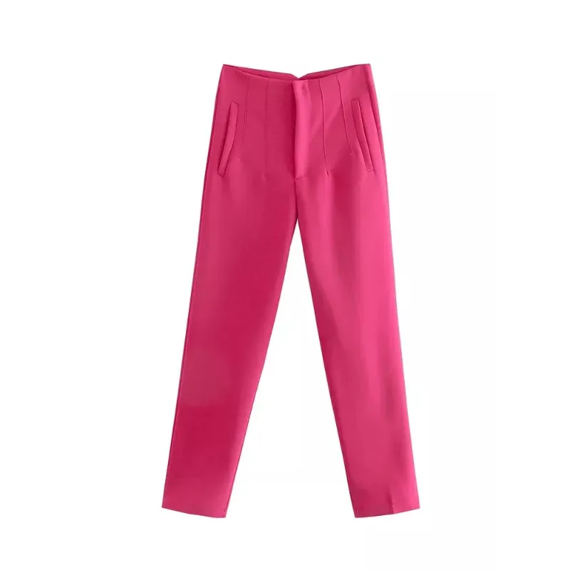High Waist Fashionable Pants For Women