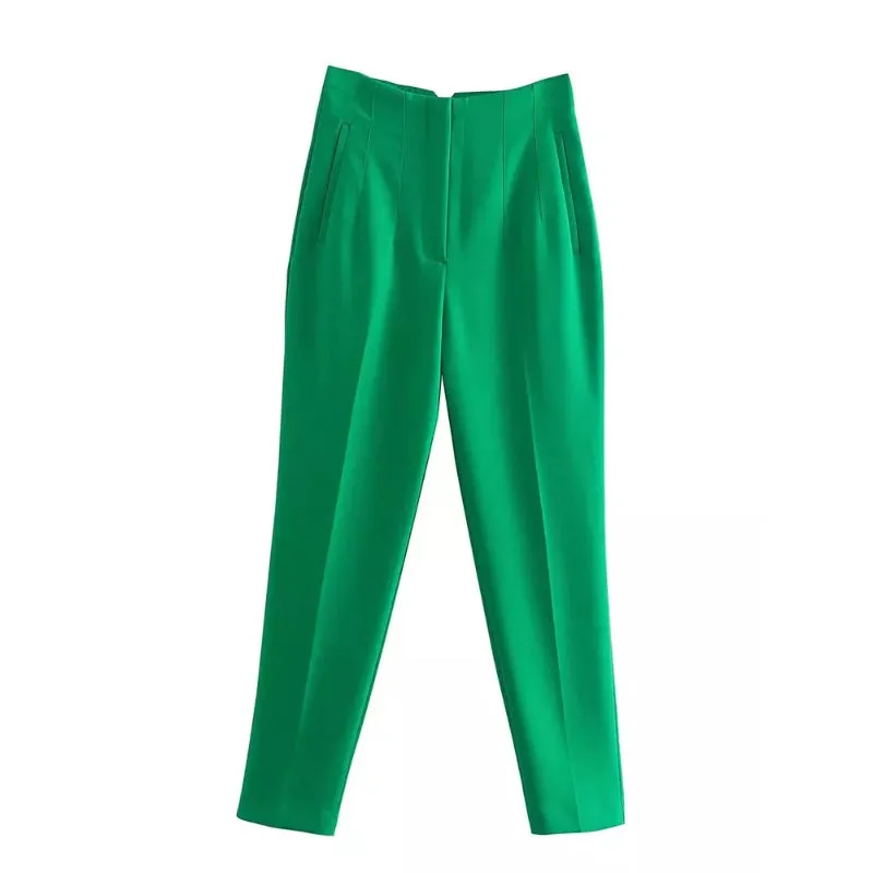 High Waist Fashionable Pants For Women